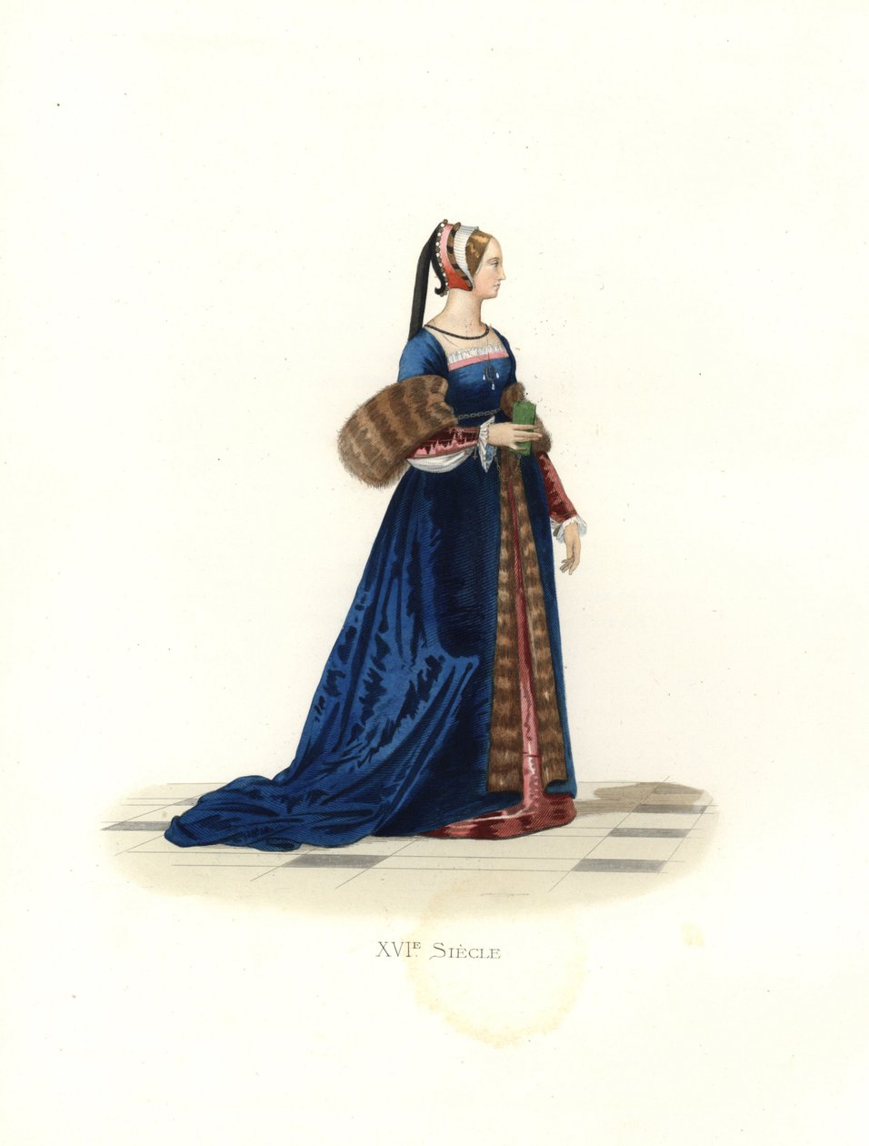 Francis I mahkemede Lady by Edmond Lechevallier Chevignard