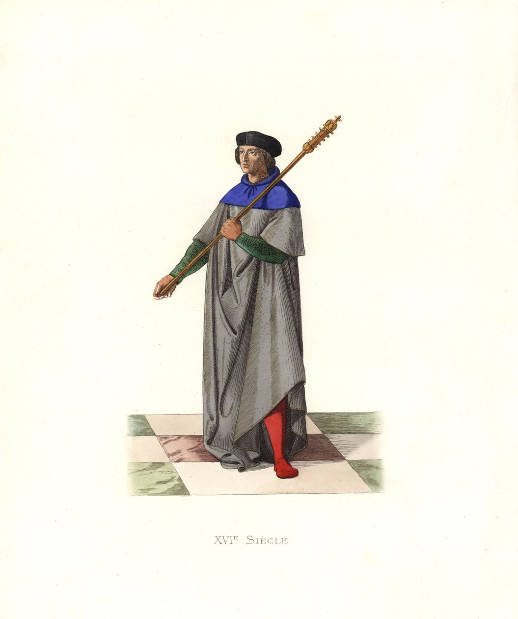 Kral Louis XII altında topuz taşıyıcısı by Edmond Lechevallier Chevignard