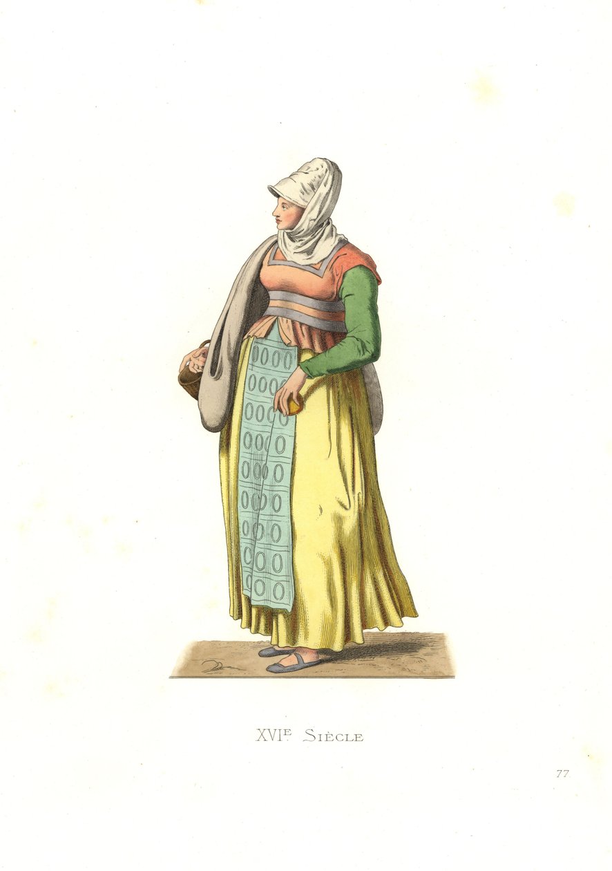 Portekizli köylü kadın by Edmond Lechevallier Chevignard