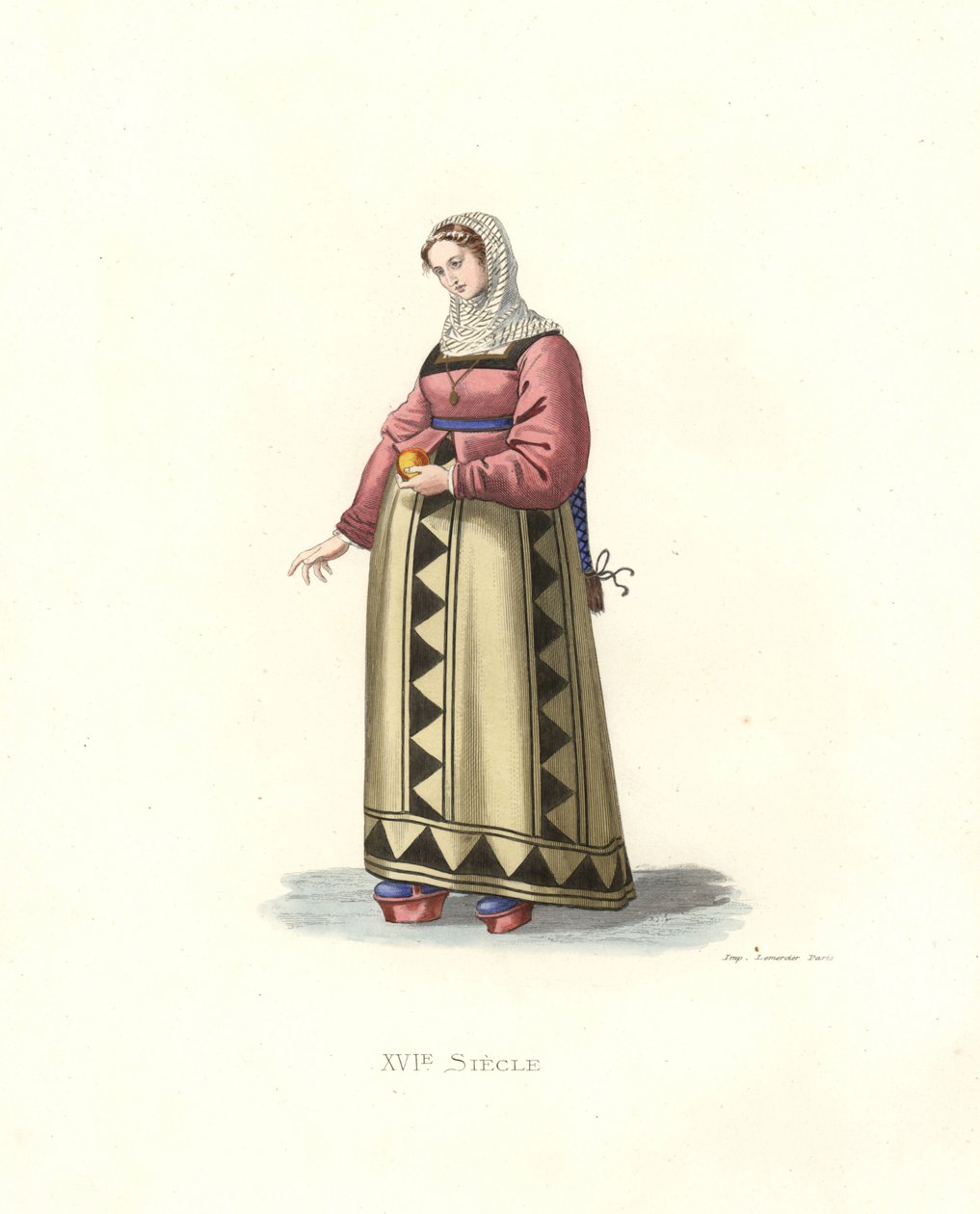 Burgos Kadını, İspanya by Edmond Lechevallier Chevignard