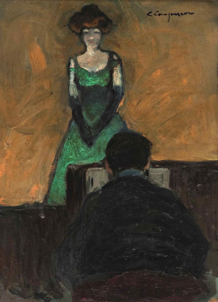 Yvette Guilbert, yaklaşık 1895-1900. by Edmond Lempereur