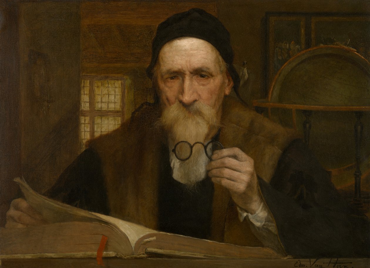 Filozof (panel üzerine yağlıboya) by Edmond Theodor van Hove