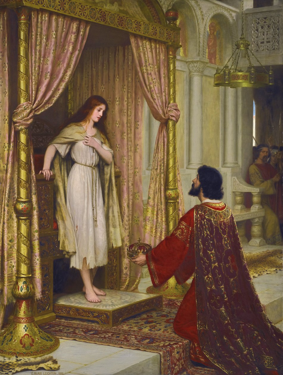 Kral ve Dilenci-hizmetçi by Edmund Leighton