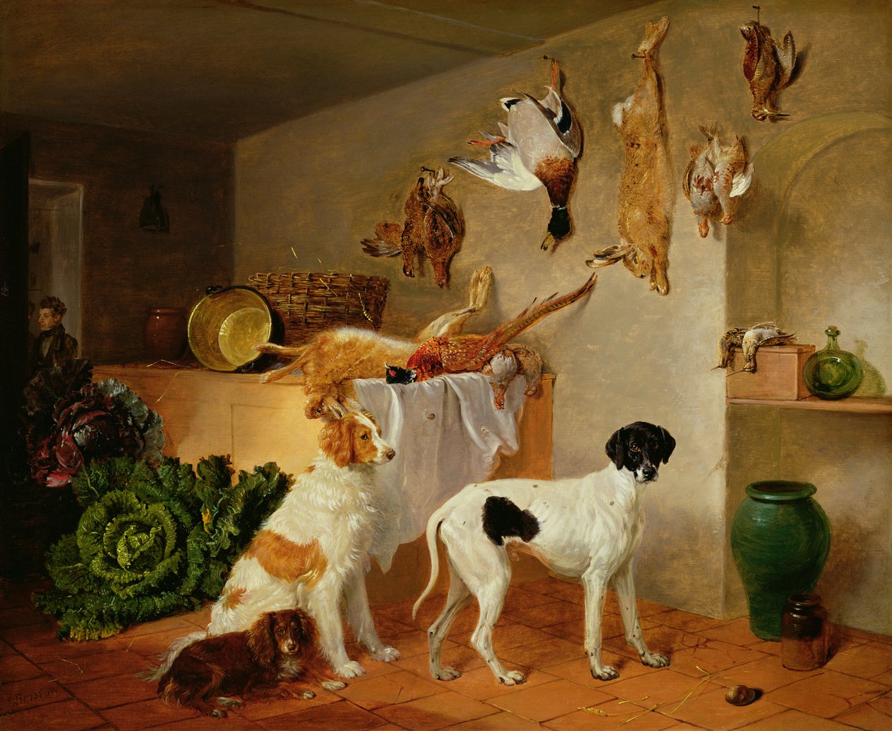 Oyun Kilerinin İçinde (panelde yağ) by Edmund Bristow