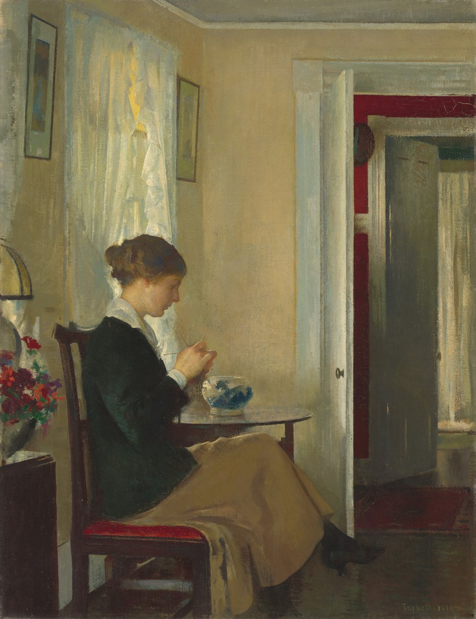Josephine Örgü, 1916. by Edmund Charles Tarbell