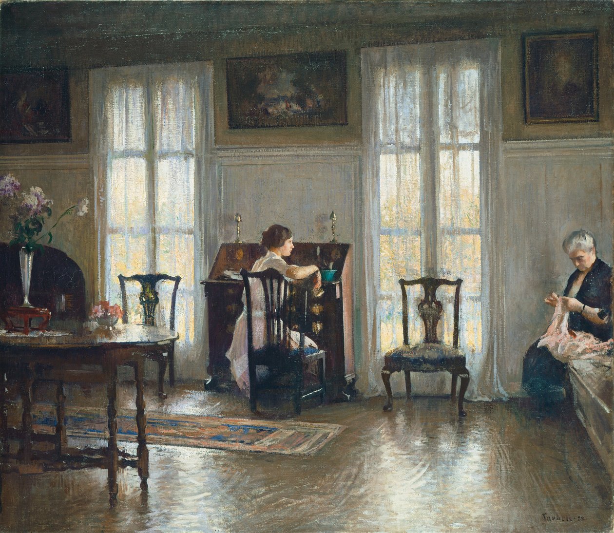 Anne ve Meryem, 1922. by Edmund Charles Tarbell
