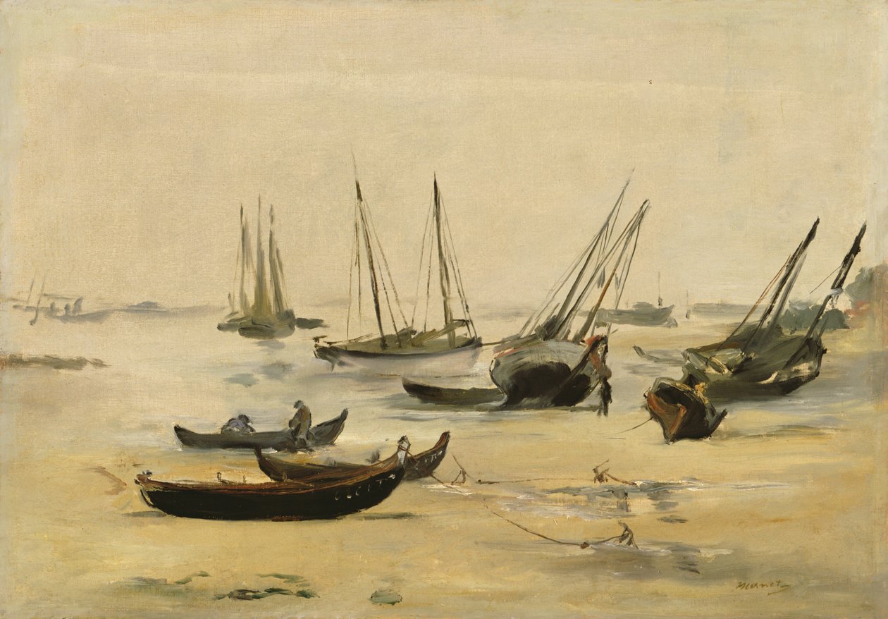 Sahil, Alçak Gelgit c.1873 by Édouard Manet