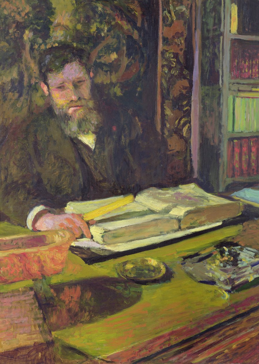 Arthur Fontaine (1860-1931) c.1906 (kart üzerinde yağlı boya) by Edouard Vuillard