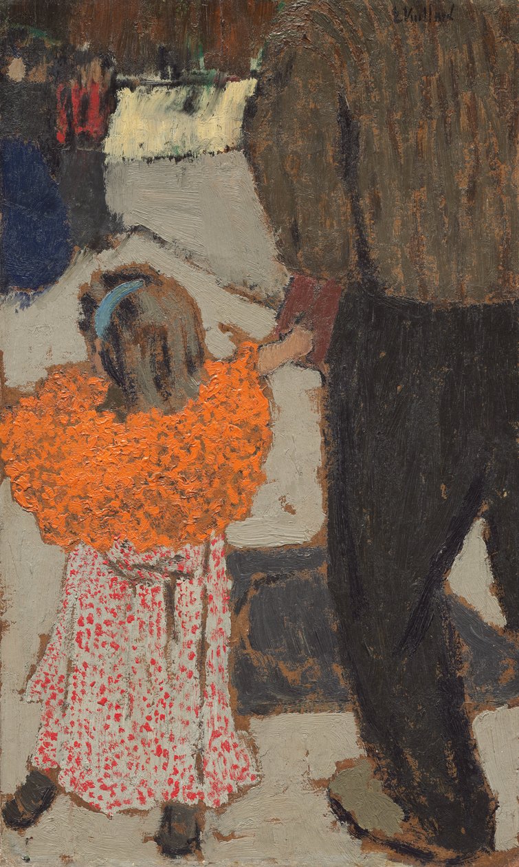 Kırmızı bir eşarp giyen çocuk by Edouard Vuillard