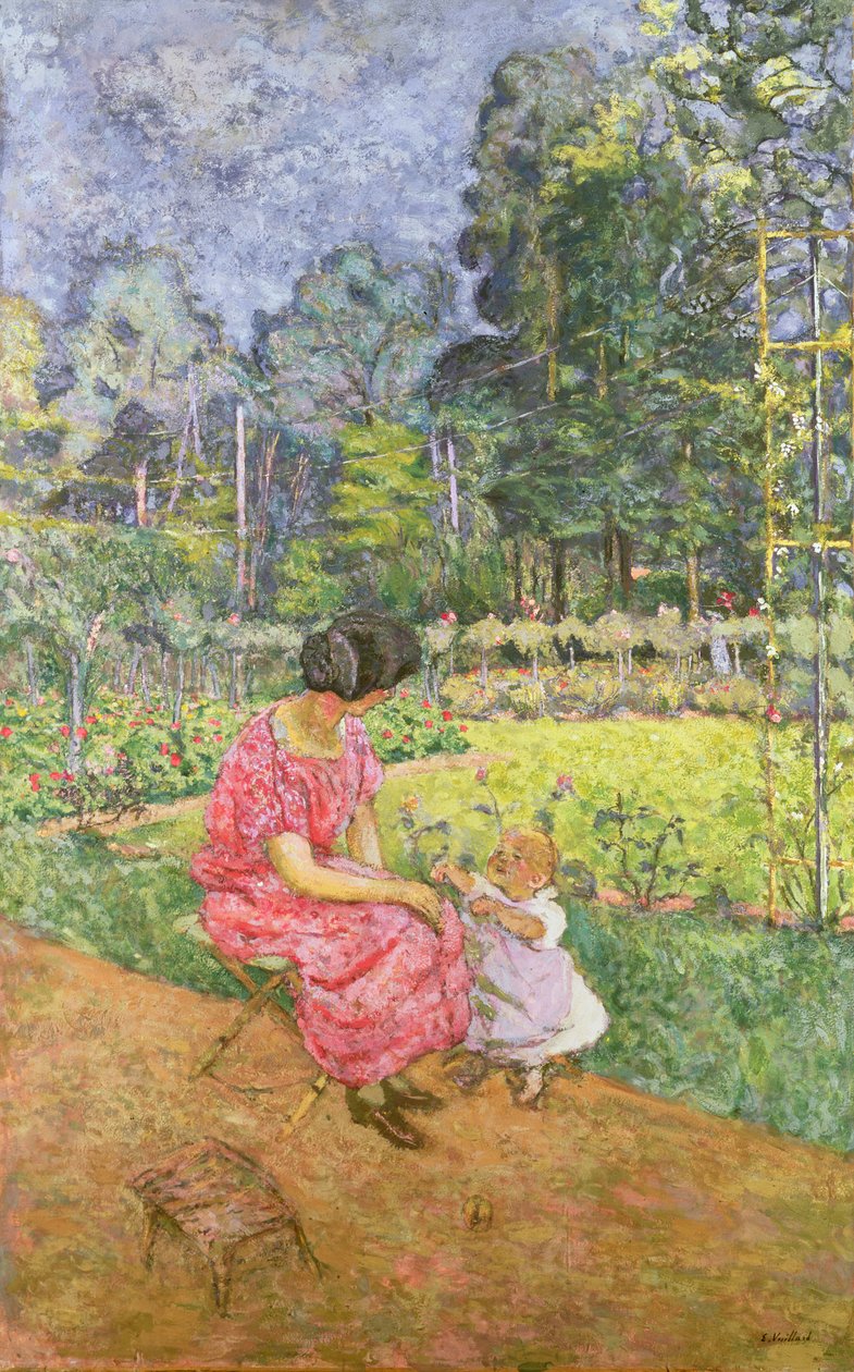 Bahçede Kadın ve Çocuk 88, Bahçede Kadın ve Çocuk; by Edouard Vuillard