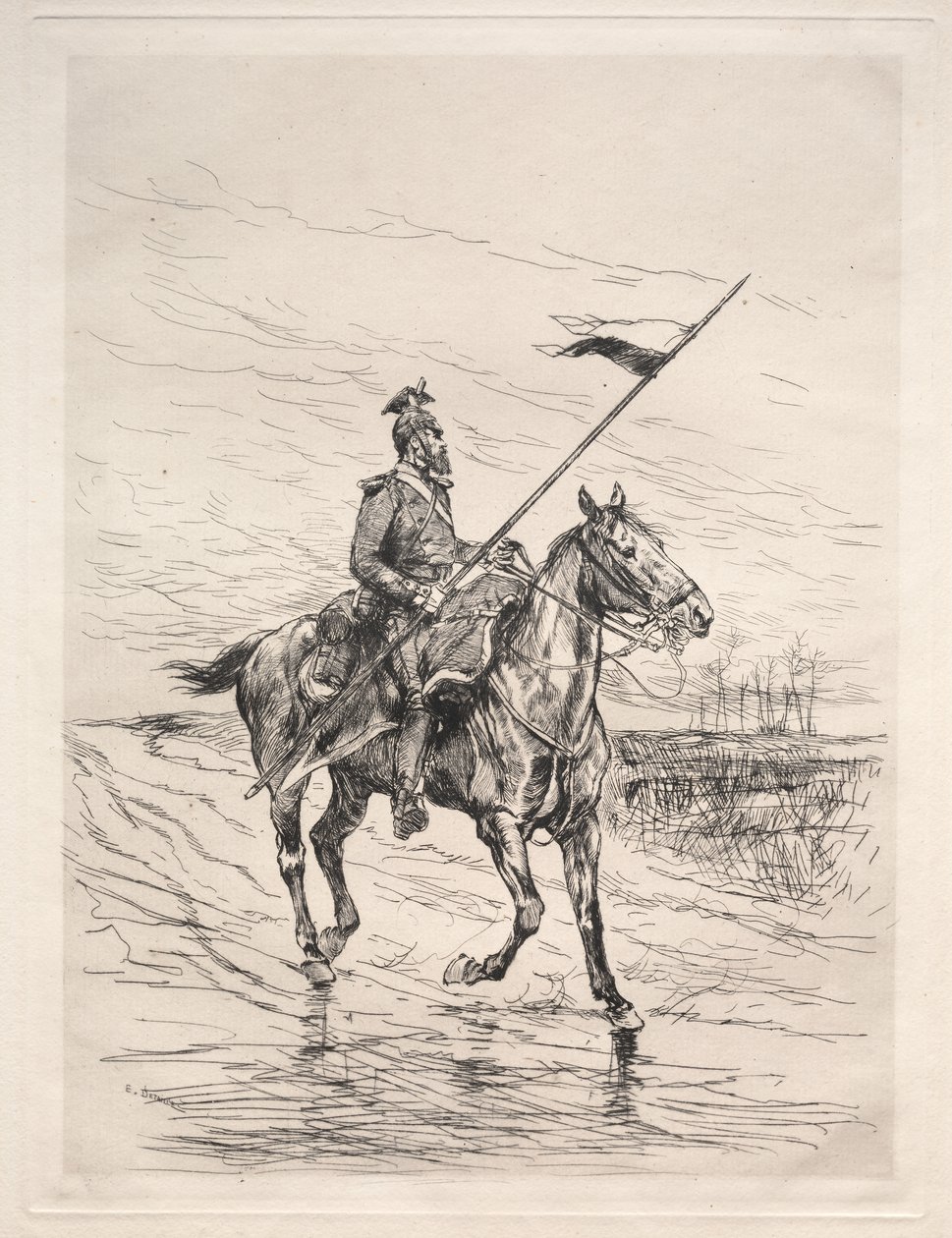 bir Uhlan by Edouard Detaille