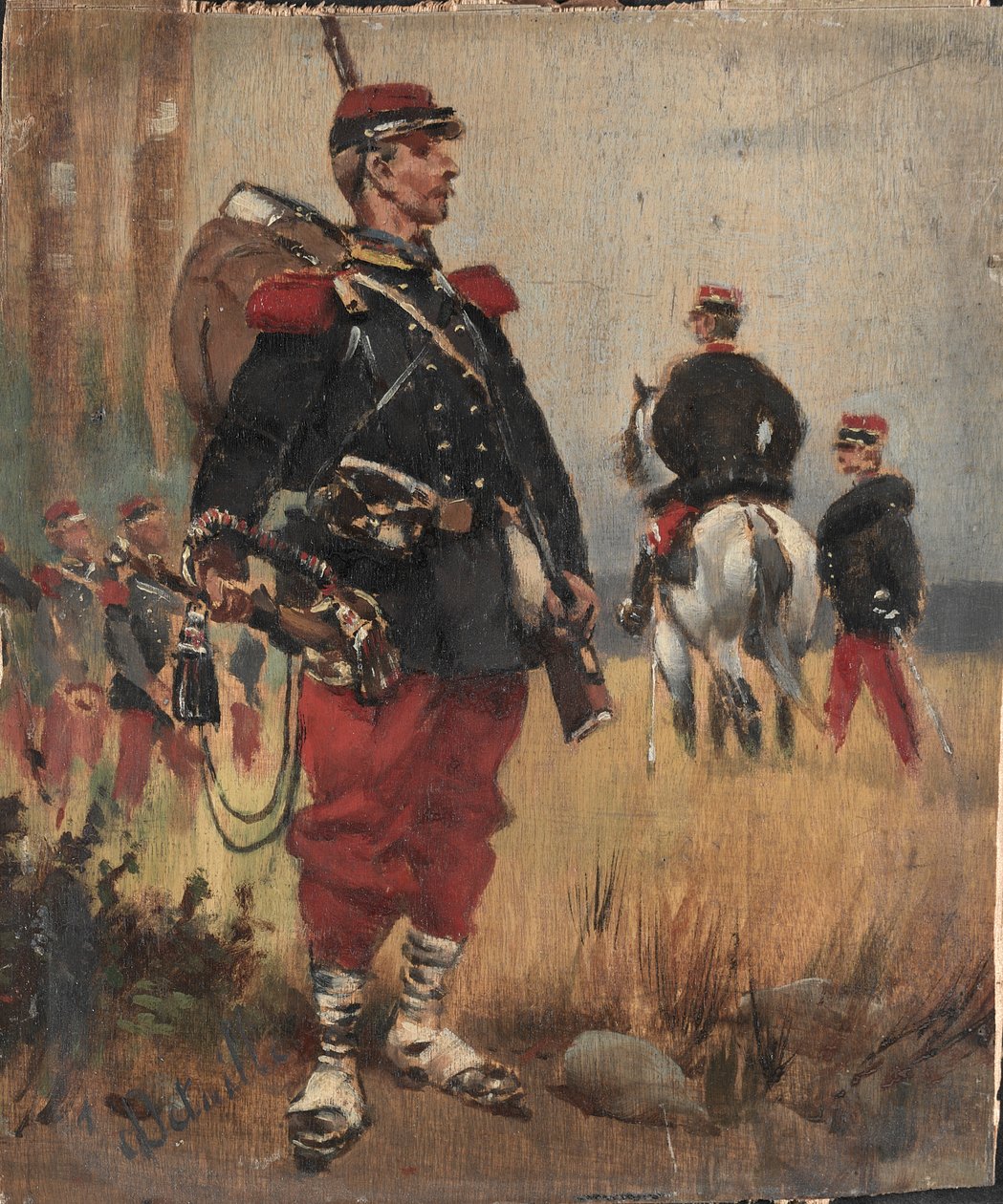 Askerler, ç. 1892. by Jean Baptiste Edouard Detaille