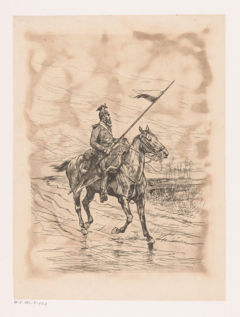 Ulaan fırtınalı havalarda by Edouard Detaille