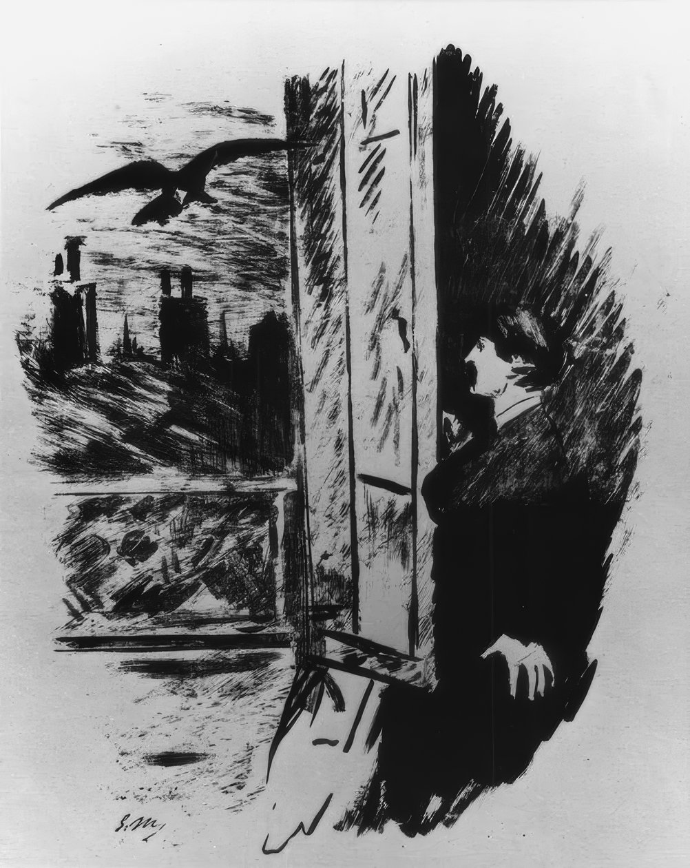 Ben pencere kapısıydım... by Édouard Manet