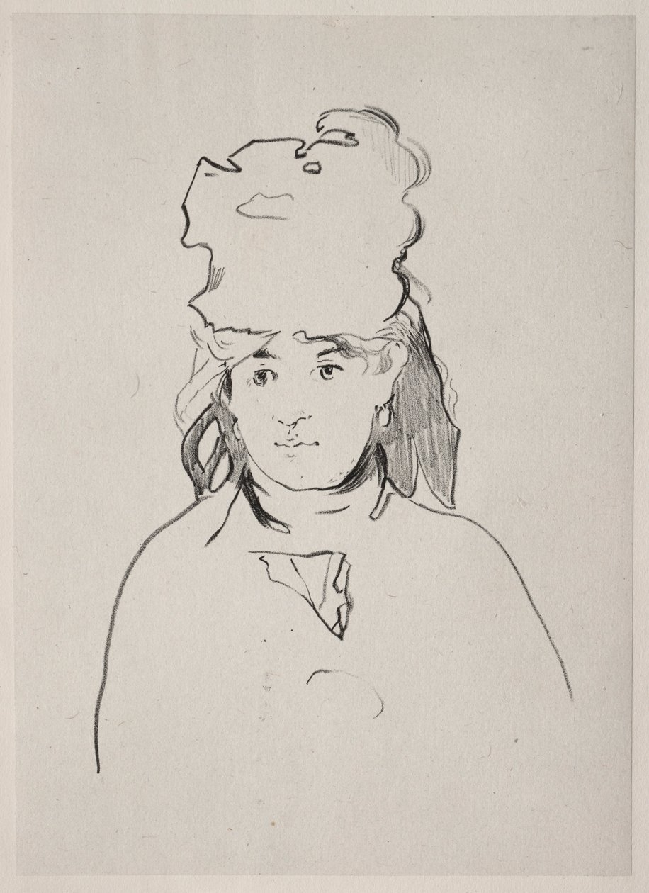 Berthe Morisot, 1872. by Édouard Manet