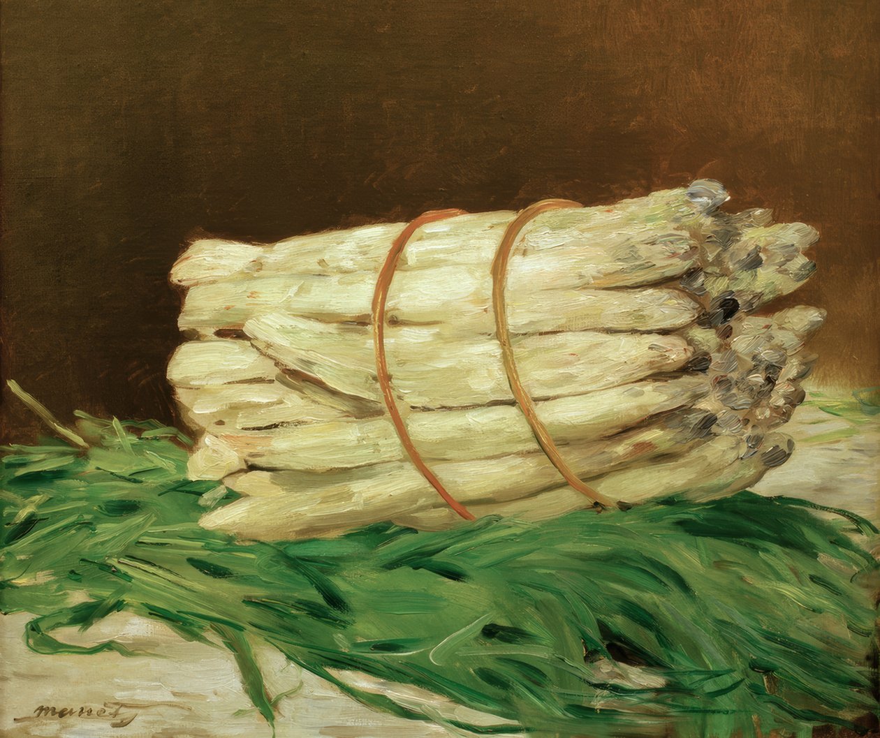 bir demet kuşkonmaz by Édouard Manet