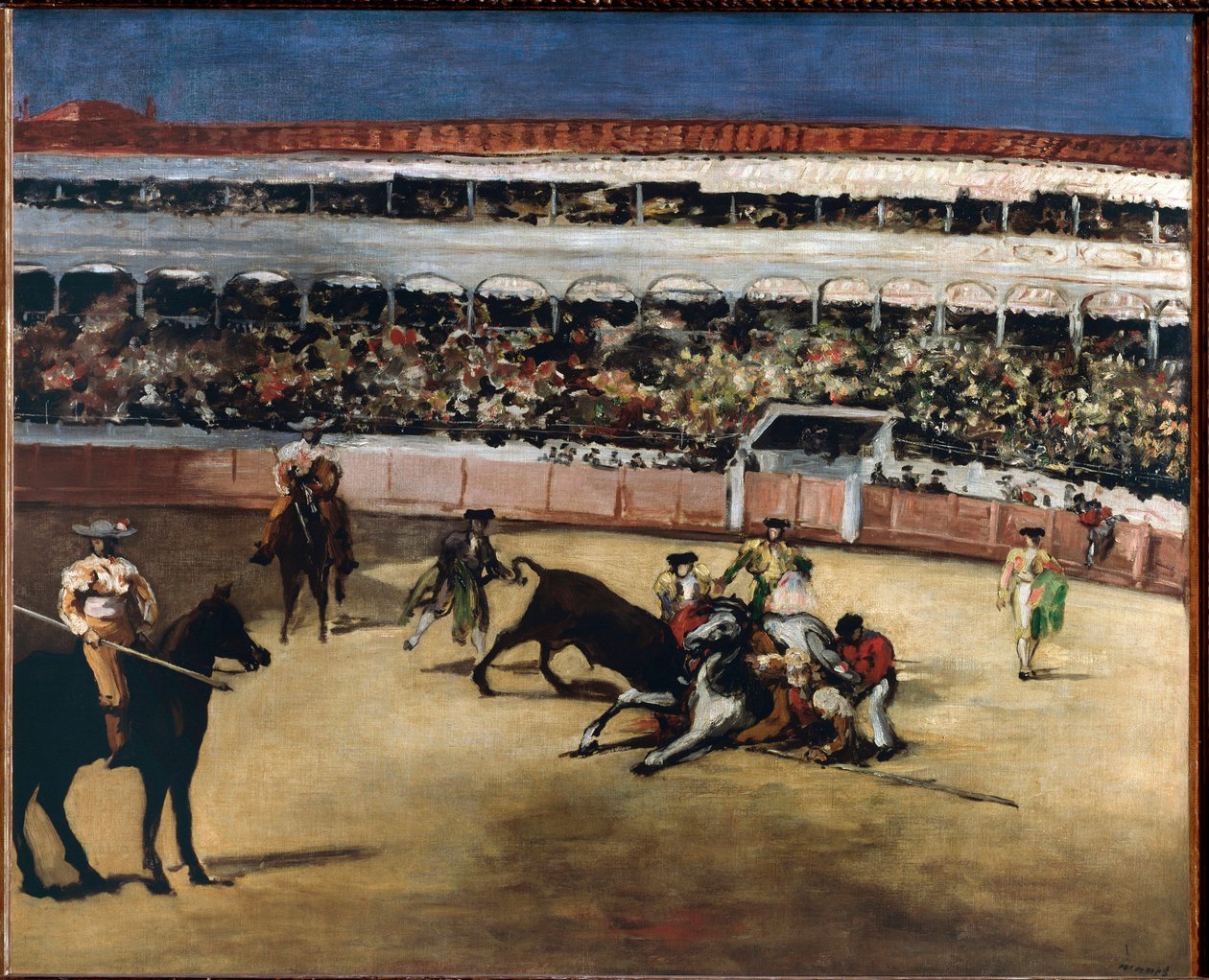 Boğa dövüşü - 1865-1866. Tuval üzerine yağlıboya by Édouard Manet