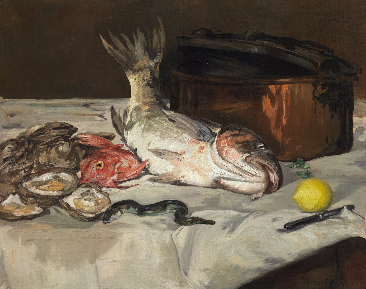 Balık (Natürmort) by Édouard Manet