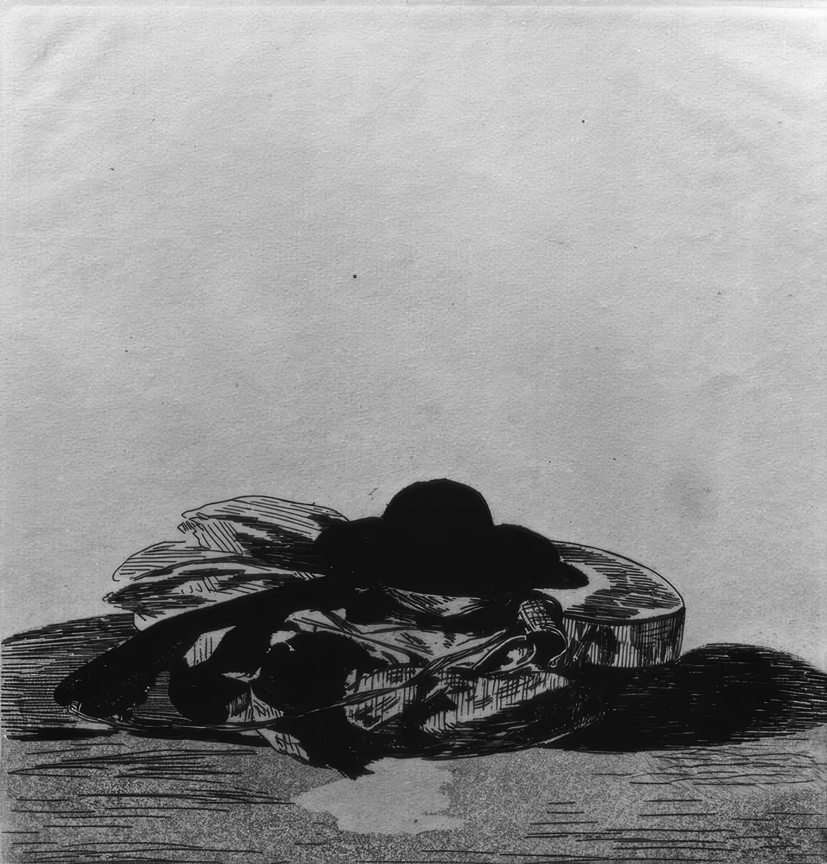 şapka ve gitar by Édouard Manet