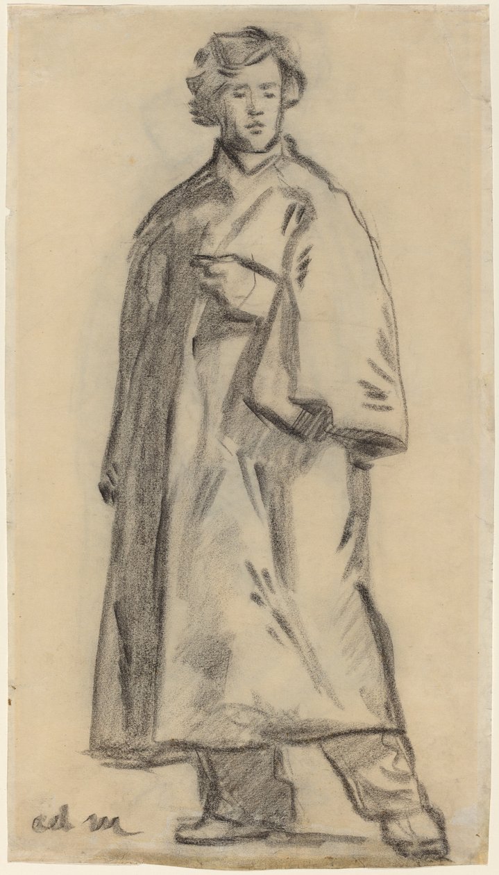 Pelerinli Adam [recto], 18521858. by Édouard Manet