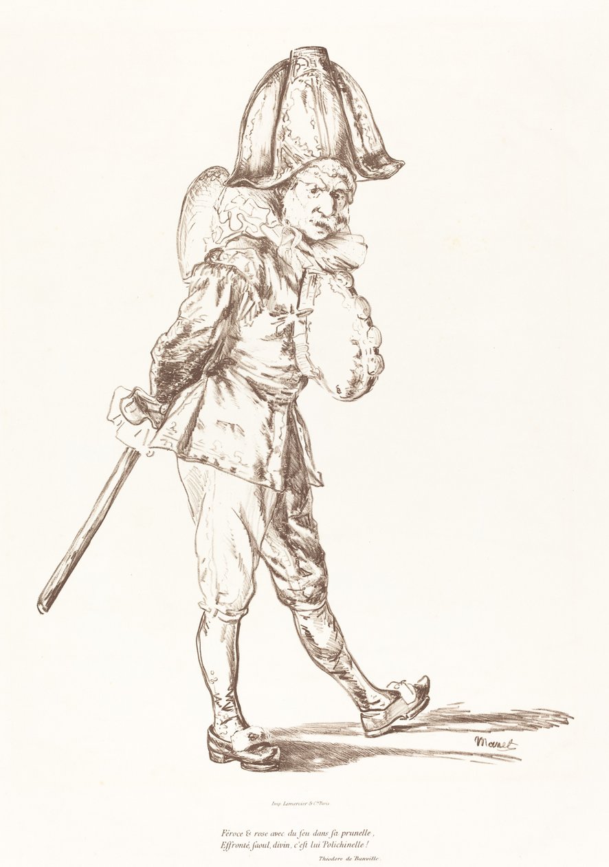 Punchinello, 1874. by Édouard Manet