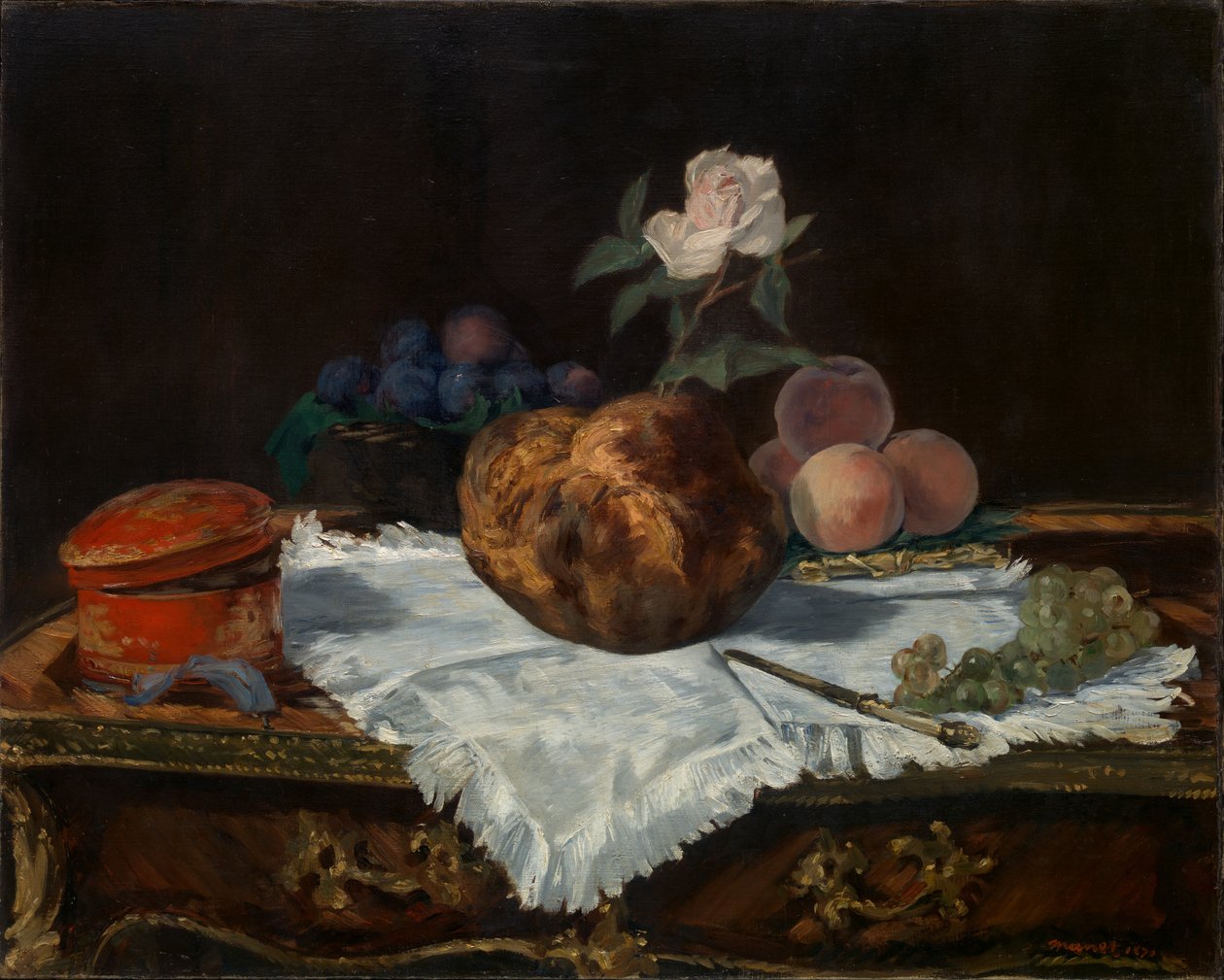 Brioche, 1870. by Édouard Manet
