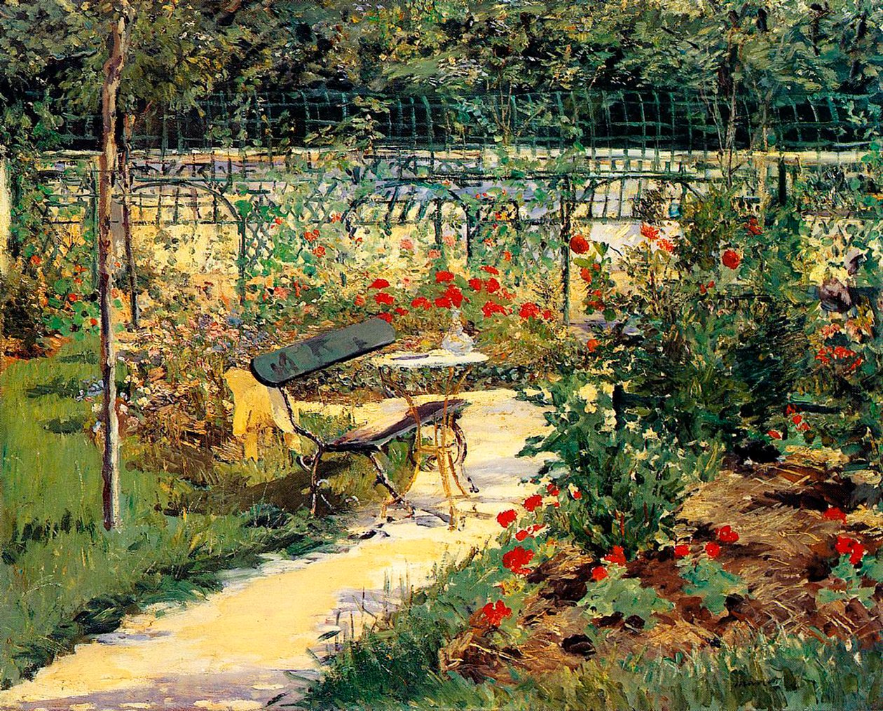 Ressamın Bahçesi by Édouard Manet
