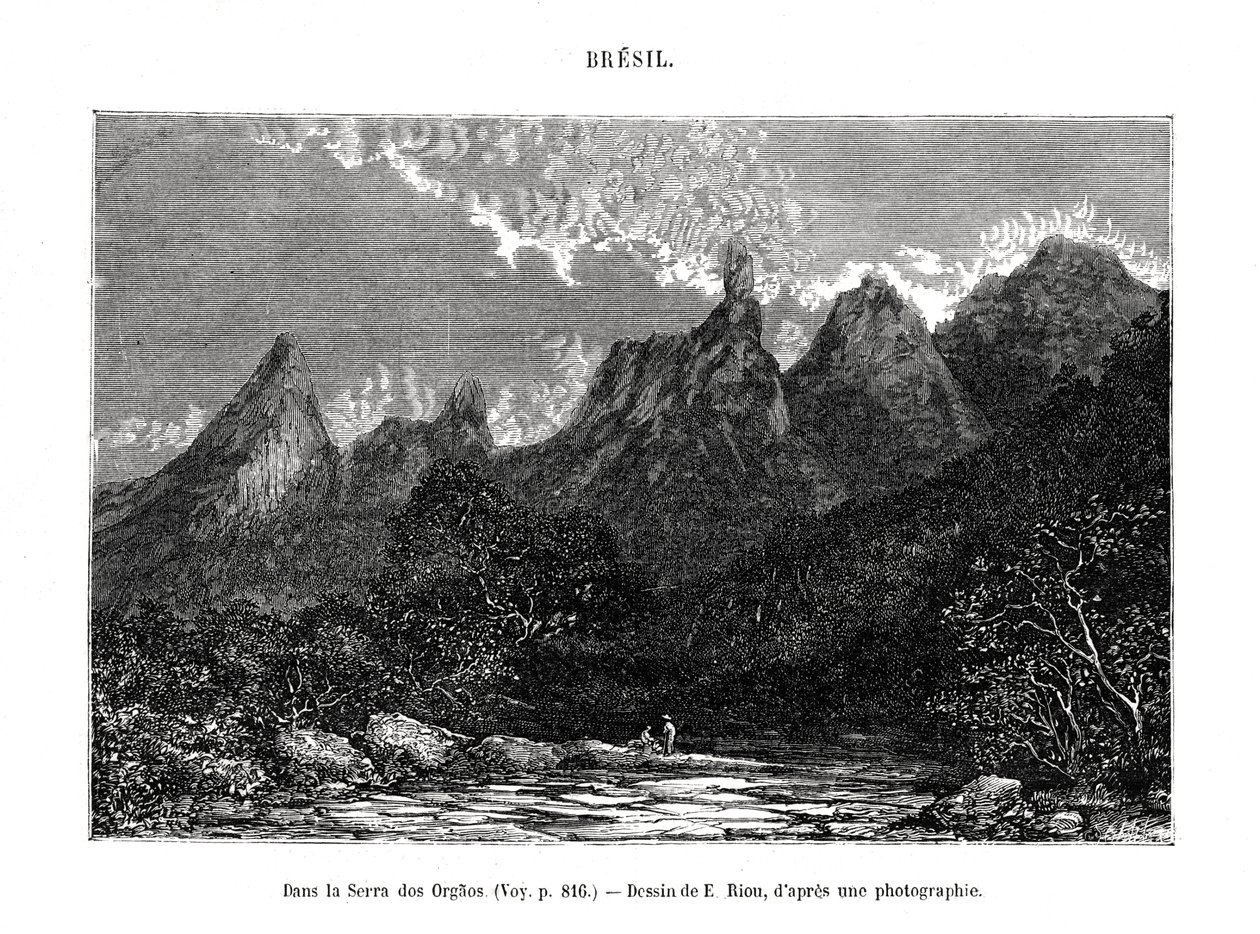 Serra dos Órgãos, Brezilya, 19. yüzyıl. by Edouard Riou