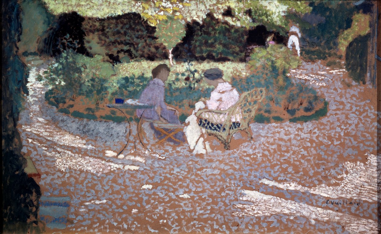 Bahçede, 1895-1898. by Edouard Vuillard