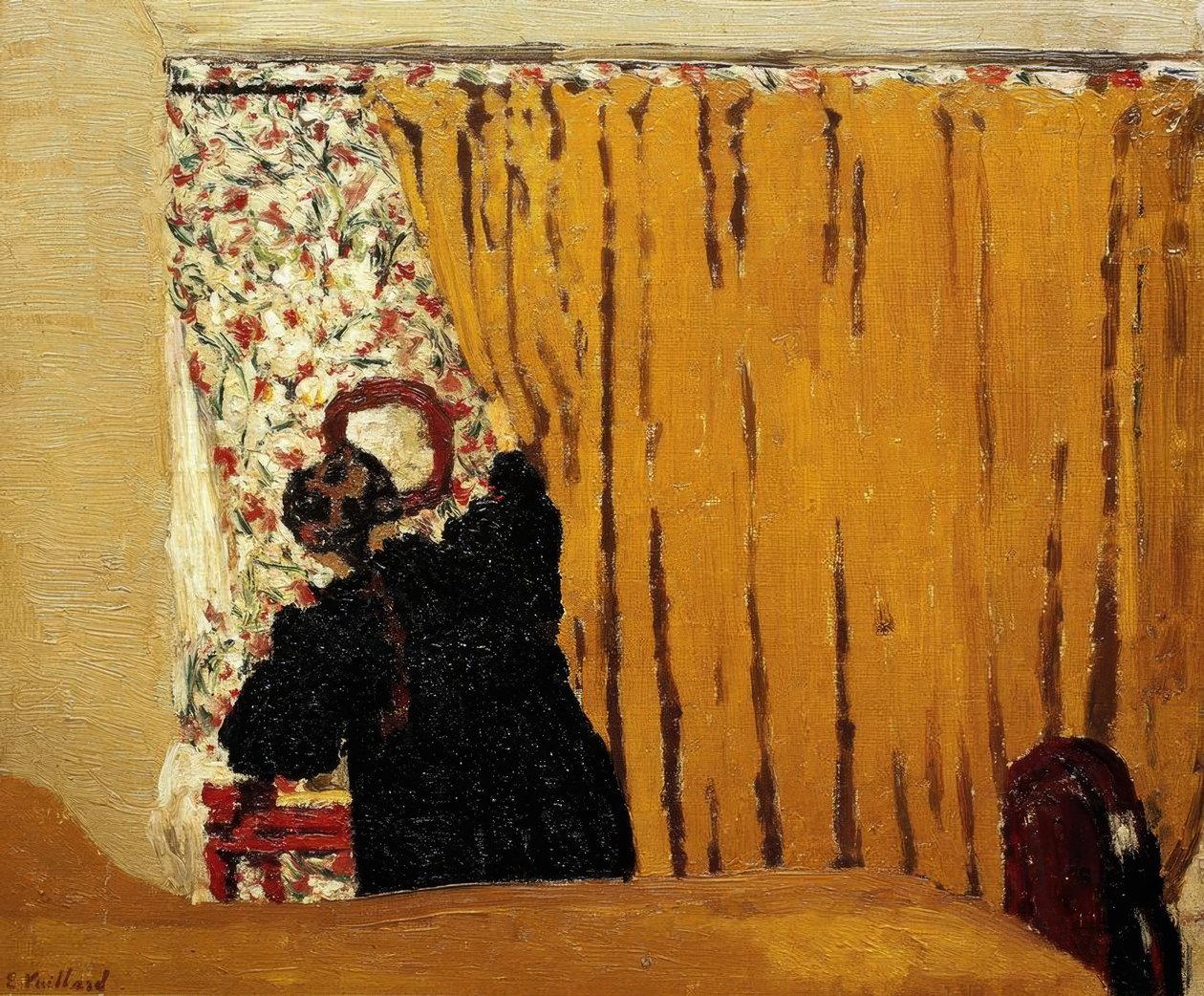 Sarı Perde / 1893 by Edouard Vuillard