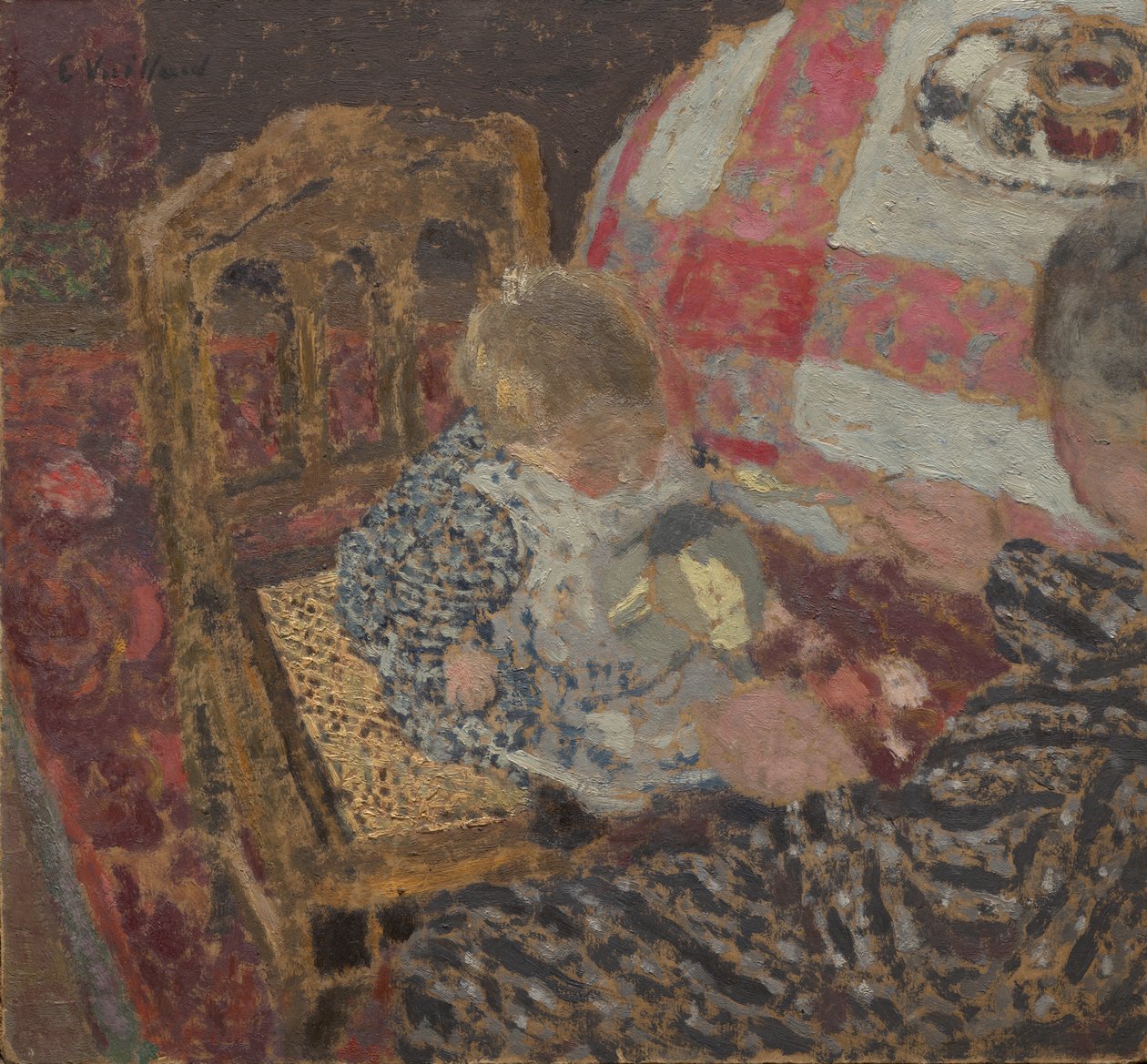 Öğle Yemeği (Annette ve Büyükannesi) by Edouard Vuillard
