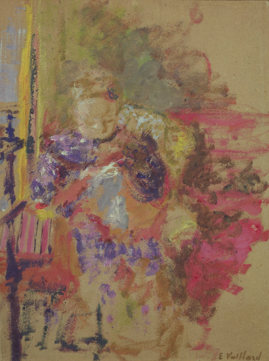 Madame Vuillard Dikiş, c.1905 by Edouard Vuillard