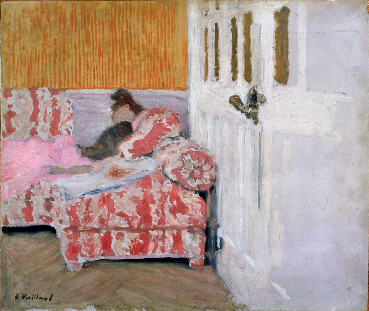 [Kanepede Beyaz oda, 1890-1893. by Edouard Vuillard