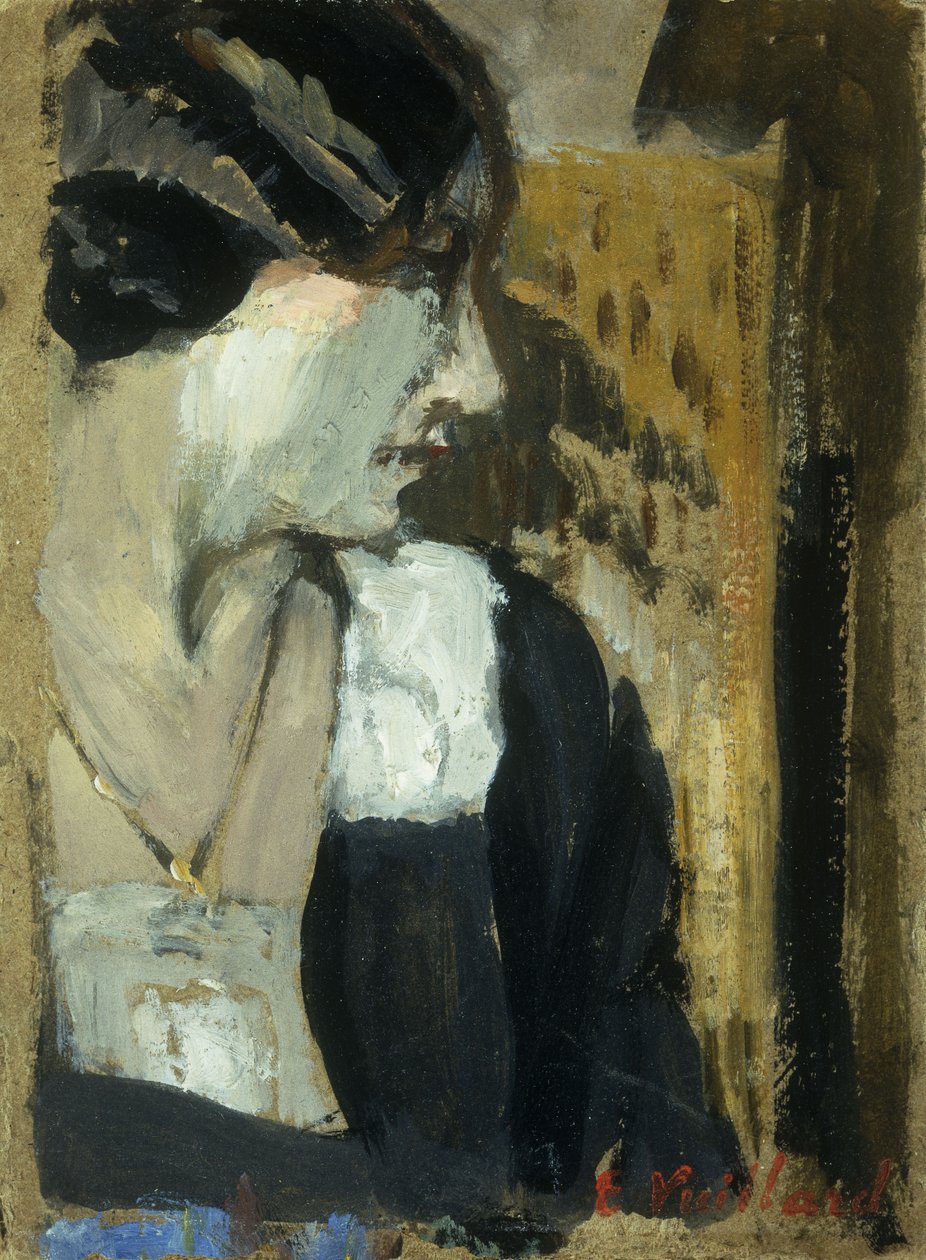 Kadın Profili; profil de Femme, by Edouard Vuillard