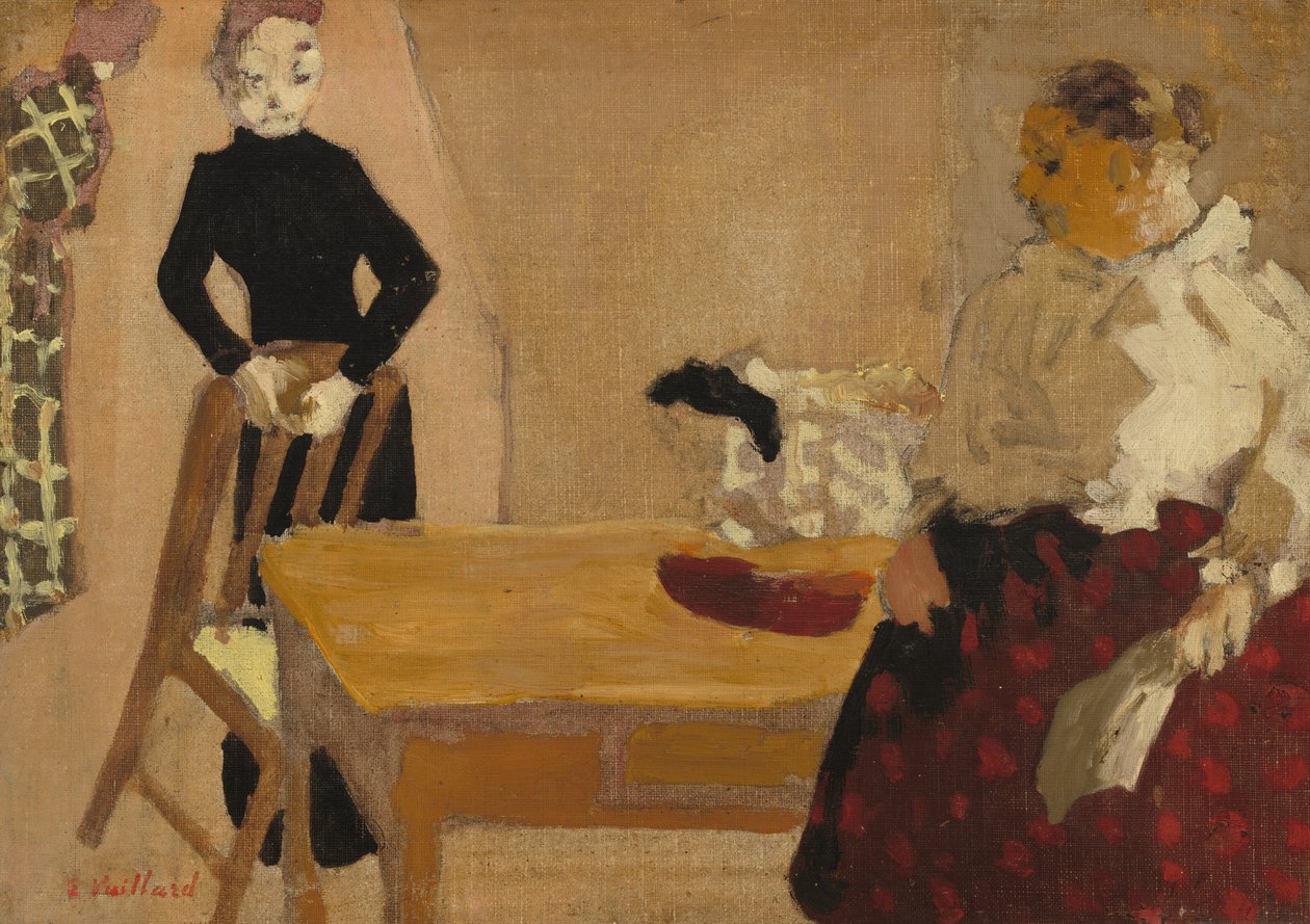Konuşma, 1891. by Edouard Vuillard