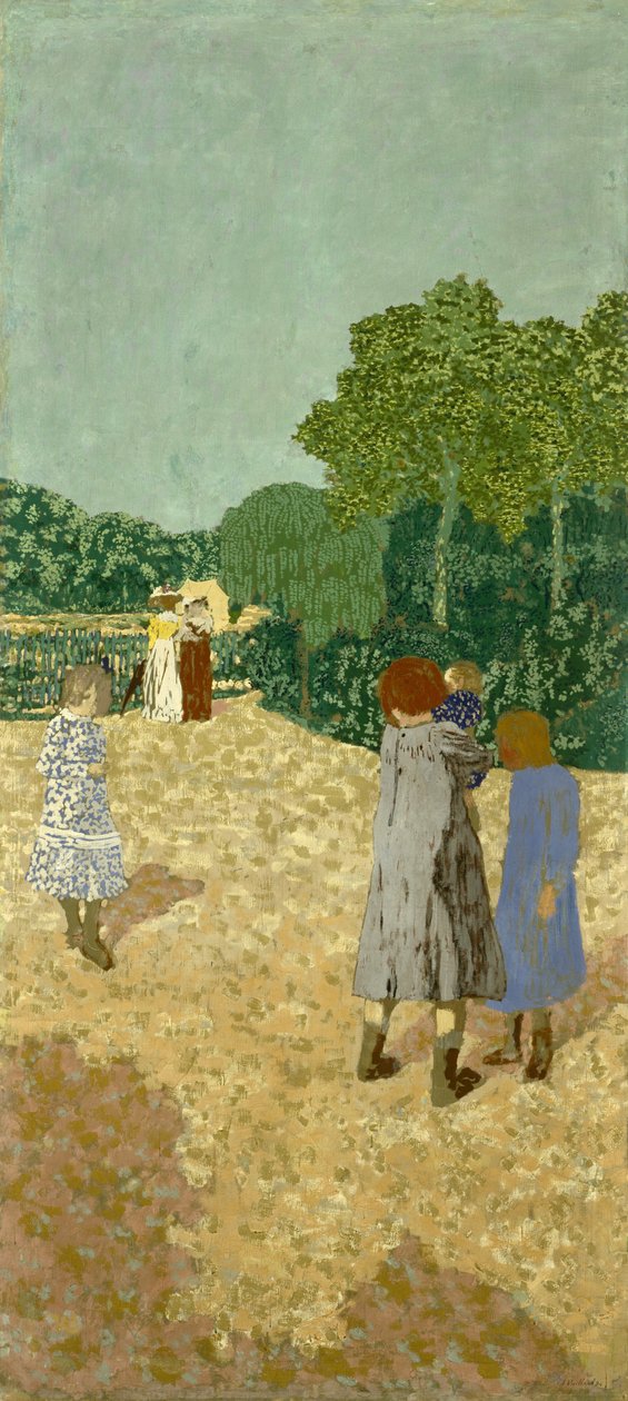 The Promenade, 1894 (tuval üzerine distemper) by Edouard Vuillard