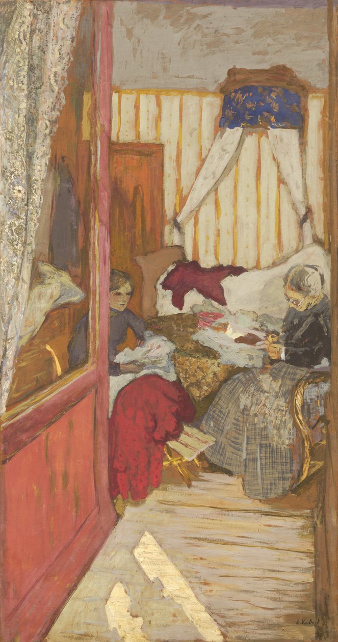 Kadın Dikişi, c. 1912. by Edouard Vuillard