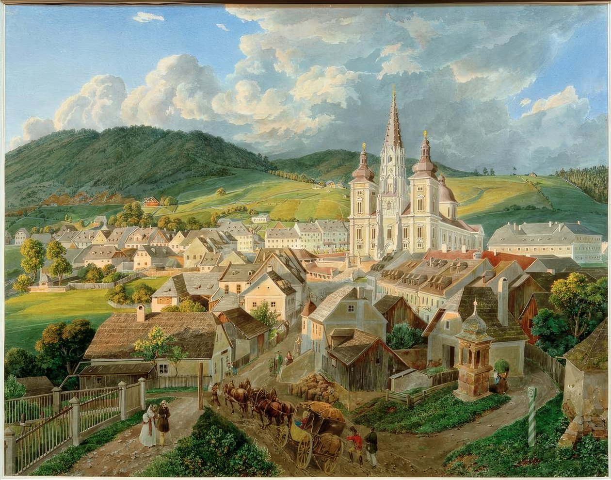 Mariazell (Styria, Avusturya). by Eduard Gurk