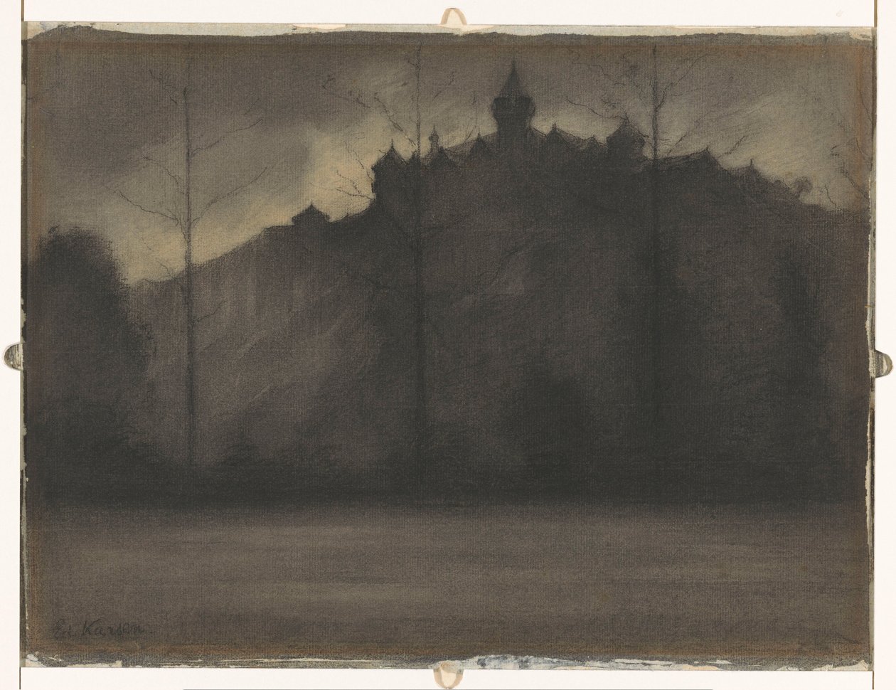 yağmurlu akşam by Eduard Karsen (signed by artist)