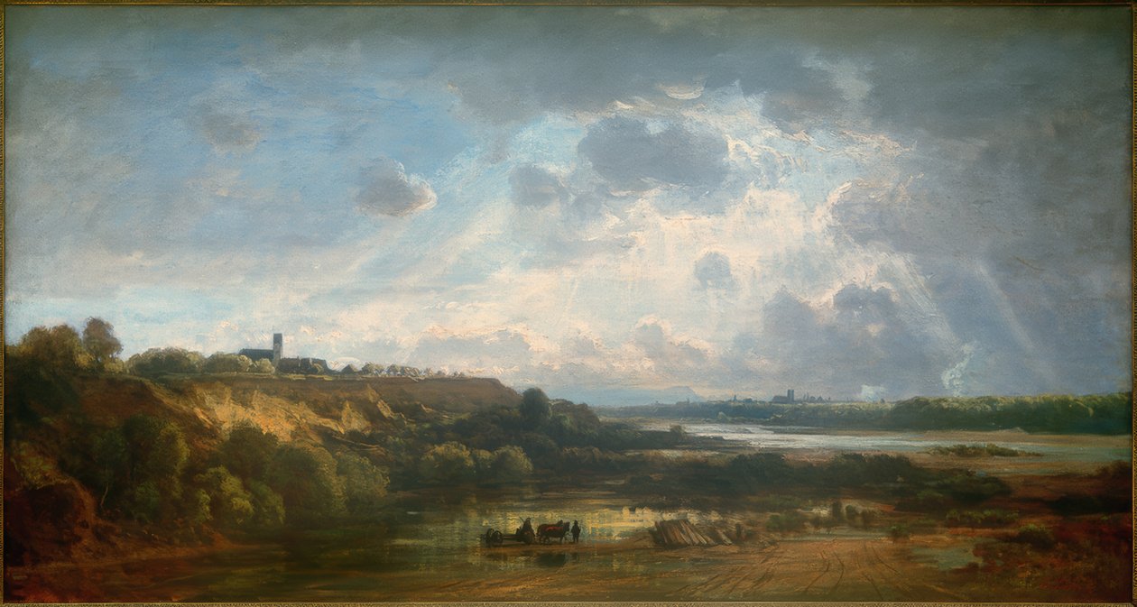 Münih manzarası by Eduard Schleich der Ältere