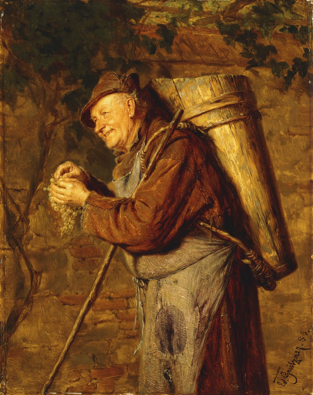 Manastır Ürünü, 1888 by Eduard von Grutzner