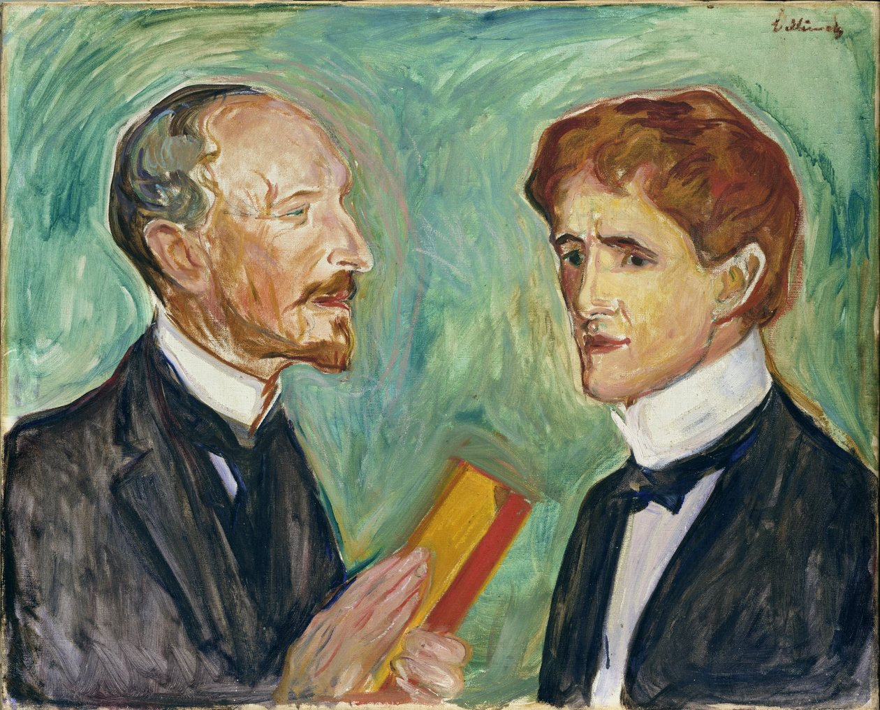 Albert Kollmann (1857-1915) ve Sten Drevsen, 1901 by Edvard Munch