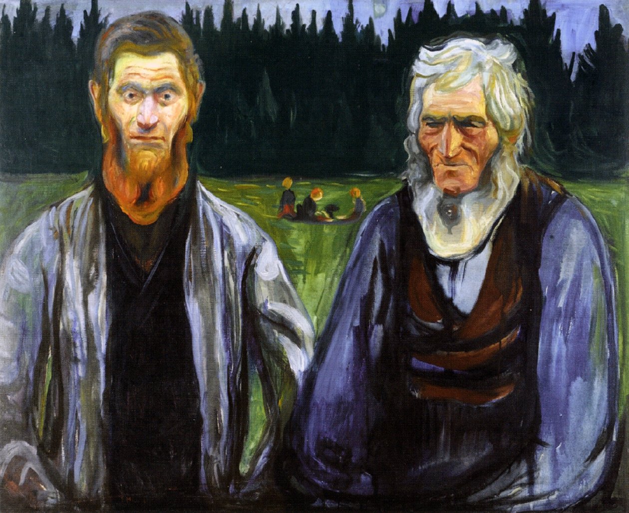 Baba ve Oğul, c.1904 by Edvard Munch