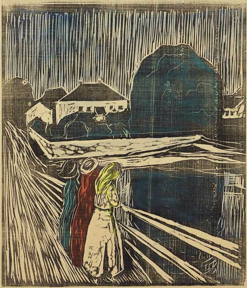 iskeledeki kızlar by Edvard Munch
