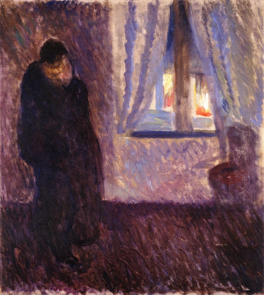 Pencerenin yanında öp by Edvard Munch