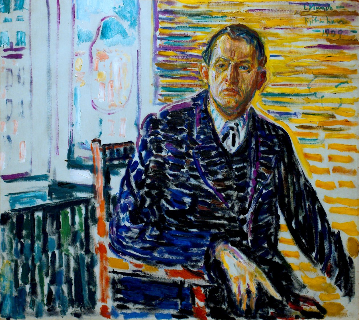 Klinikte Otoportre by Edvard Munch