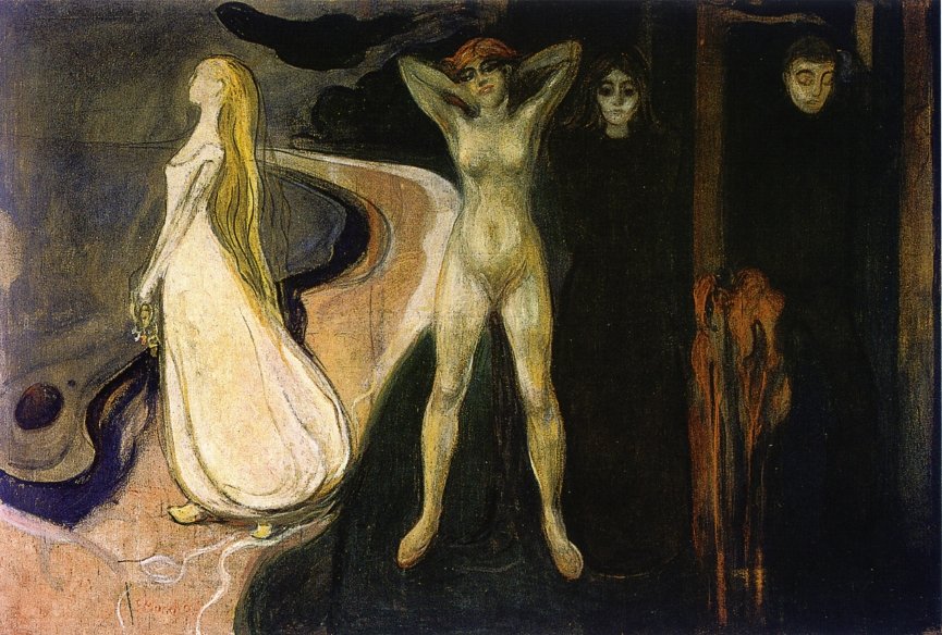 Üç Aşamalı Kadın by Edvard Munch