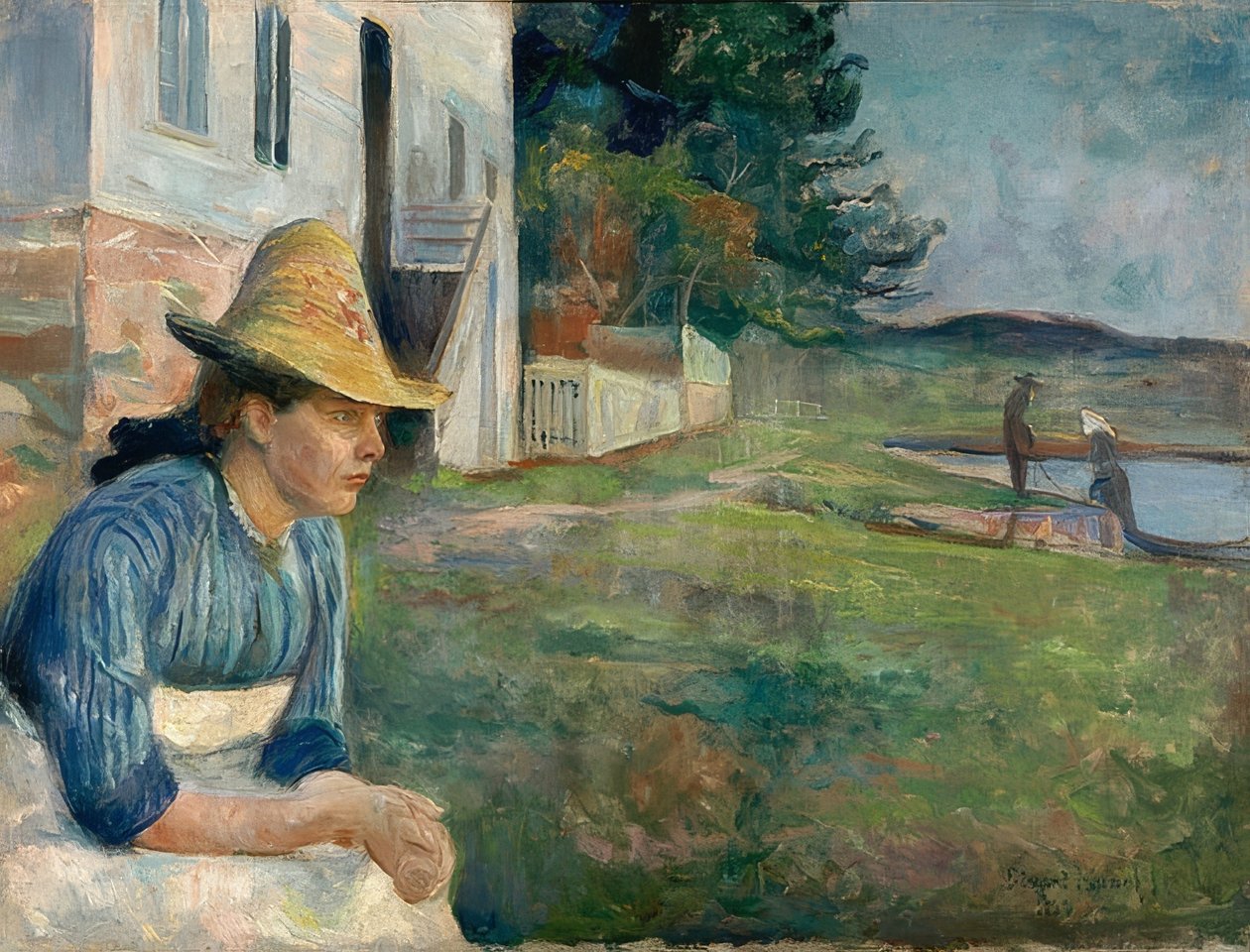 Akşam. 1888 by Edvard Munch