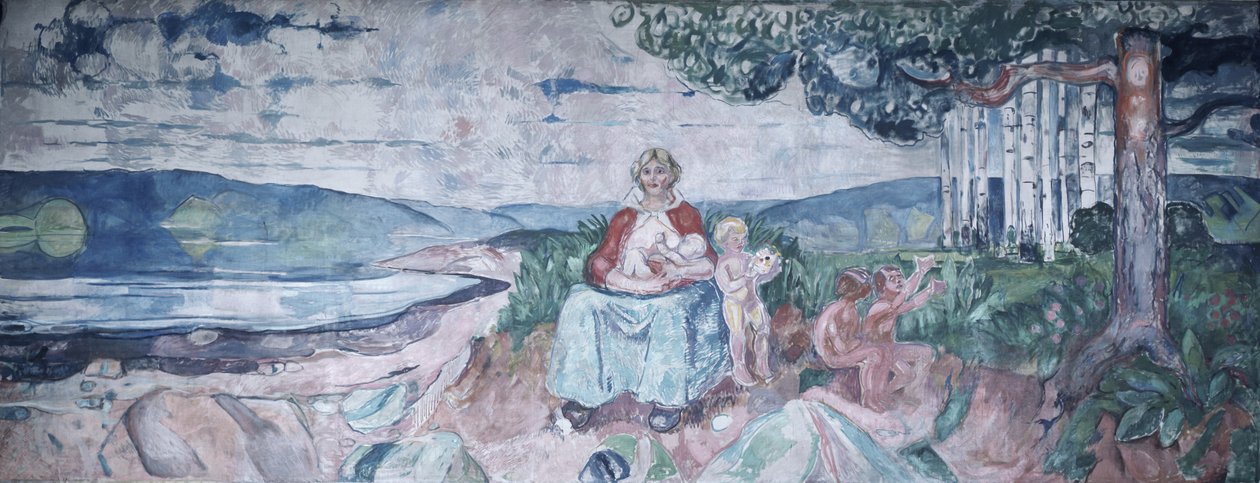 Gidilen okul by Edvard Munch