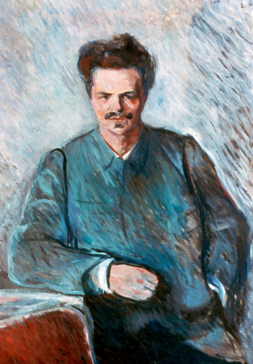 Ağustos Strindberg, 1892 by Edvard Munch